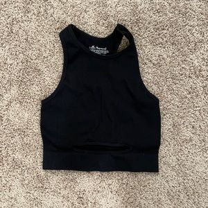 Racer back hole cutout tank top